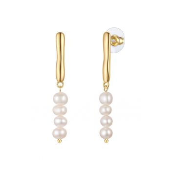 Cerce drop placati cu aur de 14K 170615