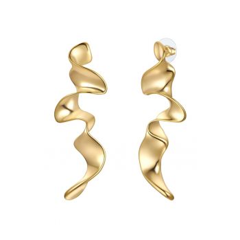 Cercei drop placati cu aur de 14K