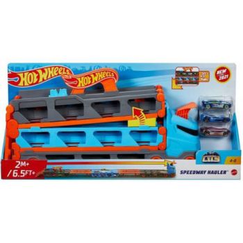 Hot Whels 2 In 1 Mega Transportator Masini Pista