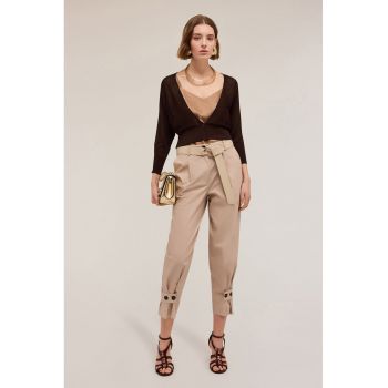Pantaloni crop conici
