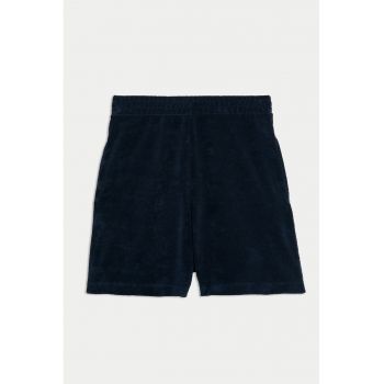 Pantaloni scurti din amestec de in cu talie elastica