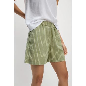 Pantaloni scurti din amestec de modal cu talie inalta