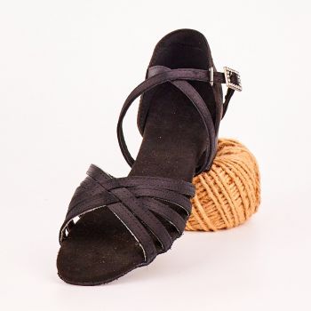 Pantofi Fata Negri De Dans Cu Bareta Bezar