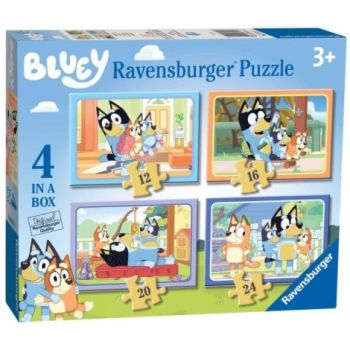 Ravensburger - Puzzle Bluey 4 buc in cutie 12 16 20 24 piese