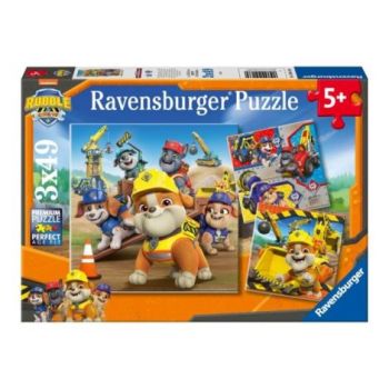 Ravensburger - Puzzle Rubble si echipa lui 3x49 piese