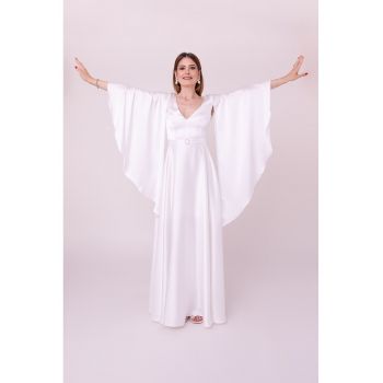 Rochie lunga cu maneci clopot The One