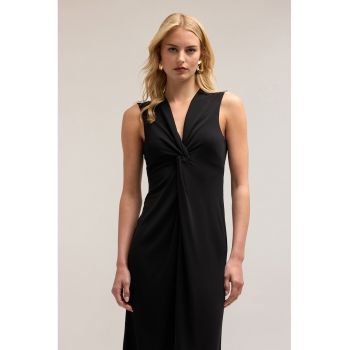 Rochie midi cu decolteu in V
