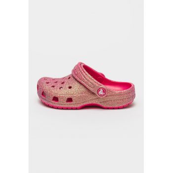 Saboti slingback cu aspect stralucitor