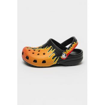 Saboti slingback cu model clasic si imprimeu