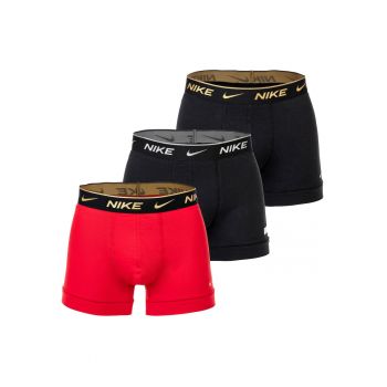 Set de boxeri cu tehnologie Dri-FIT si banda logo in talie - 3 perechi