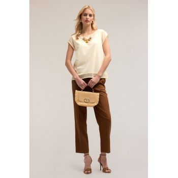 Tricou cu insertii semi-transparente