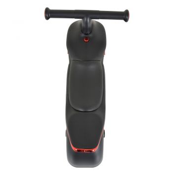 Bicicleta fara pedale Ride On Byox Mini Cruze Black cu muzica, Roti EVA late si stabile cu rulment, Sezut ergonomic din piele, Design compact, Manere ergonomice, Recomandata de la 18 luni, Greutate admisa 30 kg