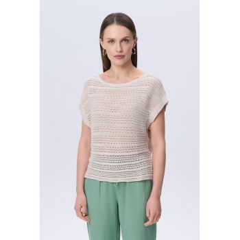 Bluza crosetata cu perforatii
