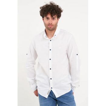 - Camasa barbat cu maneca lunga (Marime: XL - Culoare: WHITE) ieftina