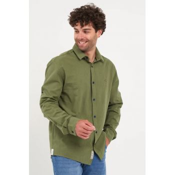 - Camasa barbat cu maneca lunga (Marime: XXL - Culoare: JUNGLE GREEN) ieftina