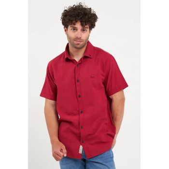 - Camasa barbat cu maneca scurta (Marime: XL - Culoare: RIO RED) ieftina