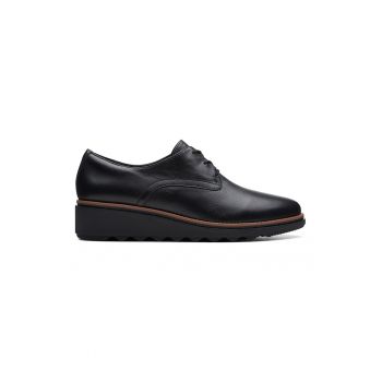 Pantofi wedge de piele Sharon