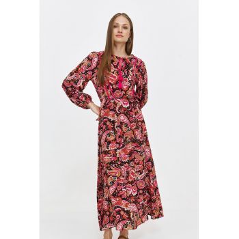 Rochie lunga cu model paisley