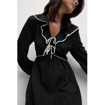 Rochie lunga din amestec de modalt
