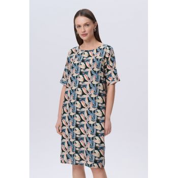Rochie-tricou cu imprimeu floral