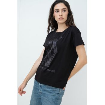 Tricou lejer cu decolteu rotund