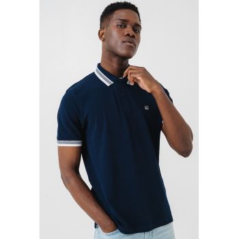 Tricou polo din bumbac pique