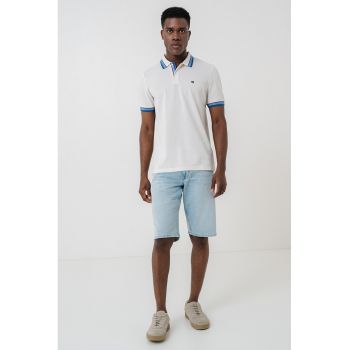 Tricou polo din bumbac pique