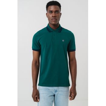 Tricou polo din bumbac pique