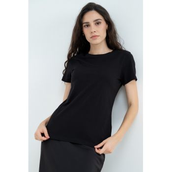 Tricou regular fit cu imprimeu logo lateral