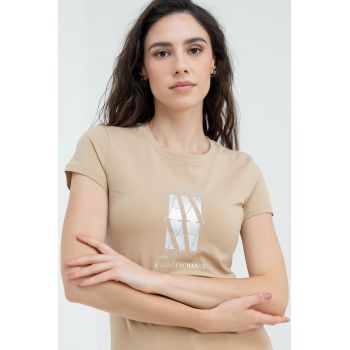 Tricou slim fit cu logo