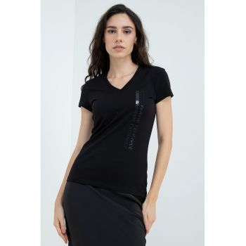 Tricou slim fit de bumbac
