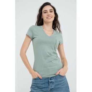 Tricou slim fit de bumbac