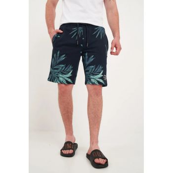 - Bermude barbat sport cu imprimeu (Marime: M - Culoare: BLUE NIGHTS)