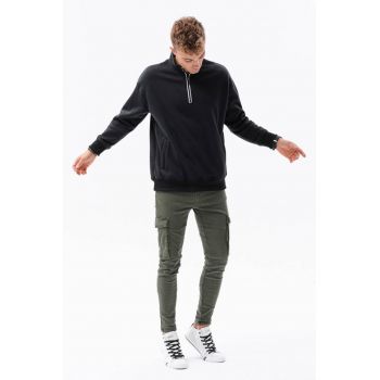 Bluza sport din amestec de bumbac cu maneci cazute1