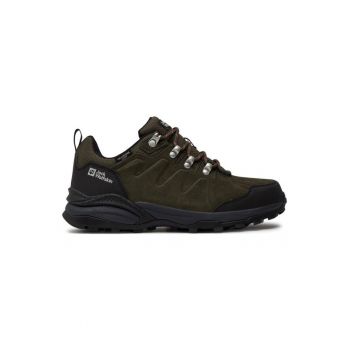 Bocanci trekking barbati  300503553 - Piele naturala - Verde