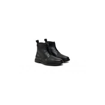Ghete barbati  304261893 - Piele naturala - Negru