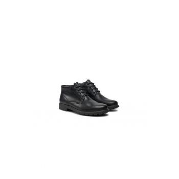Ghete barbati  304606663 - Piele naturala - Negru
