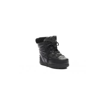 Ghete dama  300811450 - Piele ecologica - Negru