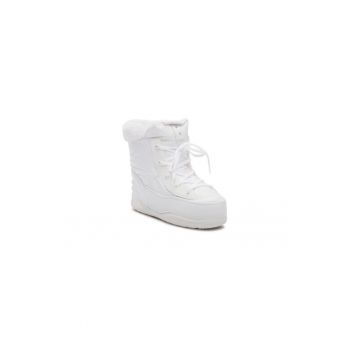 Ghete dama  300811467 - Piele ecologica - Alb