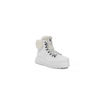 Ghete dama  303158217 - Piele naturala - Alb
