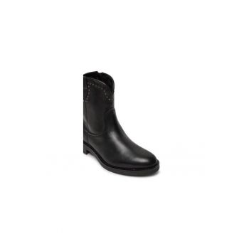 Ghete dama  304294921 - Piele naturala - 36 EU - Negru