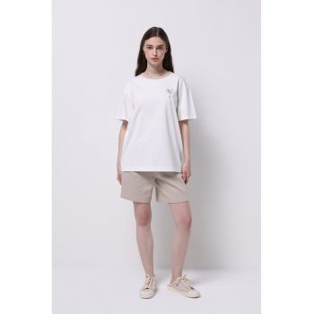 Pantaloni scurti relaxed fit cu snur