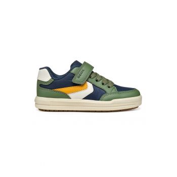 Pantofi sport cu velcro si garnituri din piele ecologica