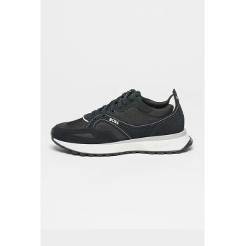 Pantofi sport din piele cu inchidere cu sireturi