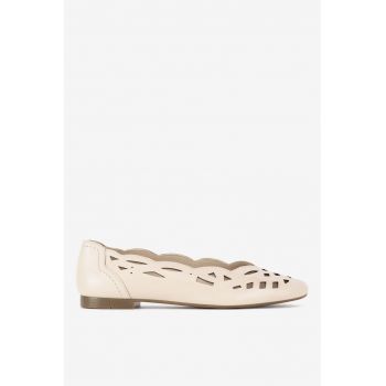 Balerini  5903698595689 - Piele naturala - Bej