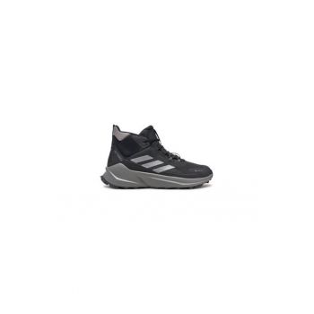Bocanci trekking barbati  303974831 - Textil - Negru