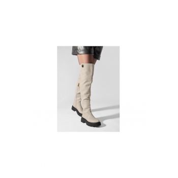 Cizme dama  303052195 - Piele naturala - 39 EU - Alb