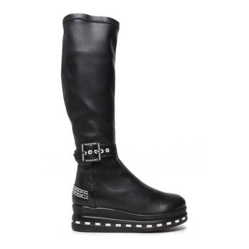 Cizme dama -  87403 - Piele naturala - Negru