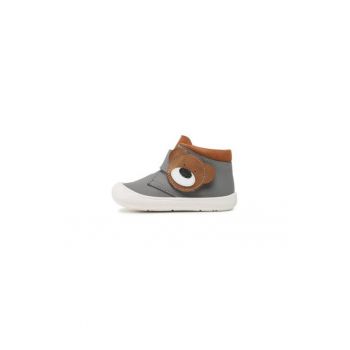 Ghete baieti  302727551 - Piele naturala - Gri