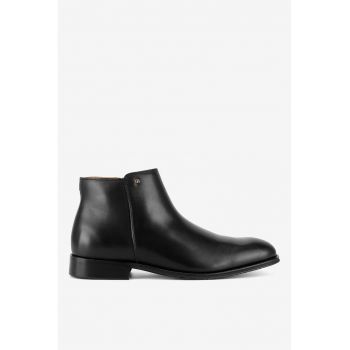 Ghete barbati  5903419218743 - Piele naturala - Negru